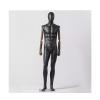 Male Display Mannequin, Matte Black Torso Form with Base view 1