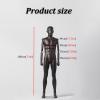 Male Display Mannequin, Matte Black Torso Form with Base view 2