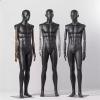 Male Display Mannequin, Matte Black Torso Form with Base view 3