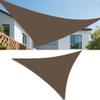 Triangular Sun Shade Sail for Balcony, 5 x 5 x 7.5 m, UV Protection, Waterproof, Brown view 1