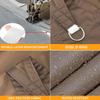 Triangular Sun Shade Sail for Balcony, 5 x 5 x 7.5 m, UV Protection, Waterproof, Brown view 4