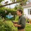 Solar Birdbath with Pump | Garden Decoration | For Outdoor Use in Gardens, Patios, and on Wooden Decks view 2