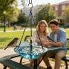 Solar Birdbath with Pump | Garden Decoration | For Outdoor Use in Gardens, Patios, and on Wooden Decks view 3