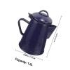 HOMOCONO 1.2 L Enamel Kettle with Ergonomic Handle, Blue view 2
