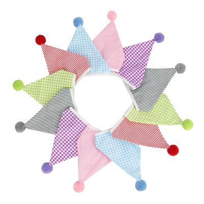 Pastel Rainbow Bunting Garland, 3.2 m, 12 Flags, 17 cm, Multicolor, for Weddings, Parties, Outdoors, Gardens, Color 23