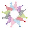 Pastel Rainbow Bunting Garland, 3.2 m, 12 Flags, 17 cm, Multicolor, for Weddings, Parties, Outdoors, Gardens, Color 23 view 1