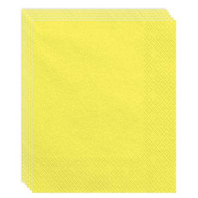 20 Yellow Napkins 33x33 cm