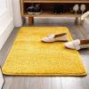 Indoor Entrance Mat, Short Pile, Non-Slip, Microfiber, Yellow, 80 x 80 cm view 1