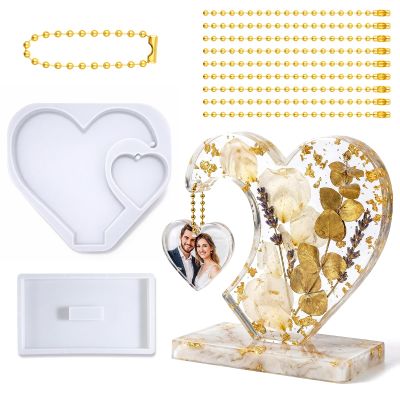 Heart-Shaped Photo Frame Silicone Molds