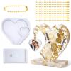 Heart-Shaped Photo Frame Silicone Molds view 1