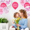 Happy Mother's Day Balloons, 20 Pack 12 Inch Pink White Latex Balloons view 3