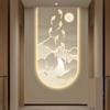 WLH Alexanders Wall Decoration with LED Lights, Landscape Wall Art, Color 4, 60 × 120 cm view 1