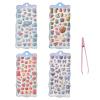 4 Sheets 3D Puffy Stickers Cute Animals & Sweets view 1
