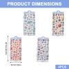 4 Sheets 3D Puffy Stickers Cute Animals & Sweets view 2
