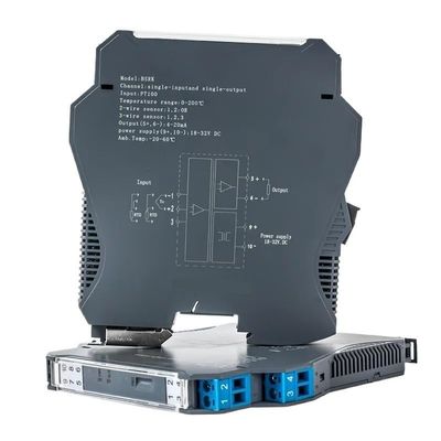 PT100 Temperature Transmitter, 4–20 mA, 0–10 V, RS485, 200/500/1300°C