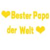 Father's Day Decoration, Best Dad in the World Glitter Banner view 1