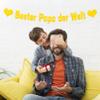 Father's Day Decoration, Best Dad in the World Glitter Banner view 3