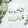Mimi and Anton BANDEROLE for Chocolate THANK YOU for Thinking of Me | 12 Stickers | Guest Gift Eucalyptus view 2