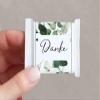 Mimi and Anton BANDEROLE for Chocolate THANK YOU for Thinking of Me | 12 Stickers | Guest Gift Eucalyptus view 4