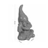 colourliving GartenPoser Garden Gnome, Pastel High-Gloss Modern Garden Decor, PinkPunch, Large, Hear Nothing view 3