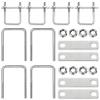 Forhandy 4-Piece M10 U-Bolts, 125 x 85 mm, Stainless Steel view 1