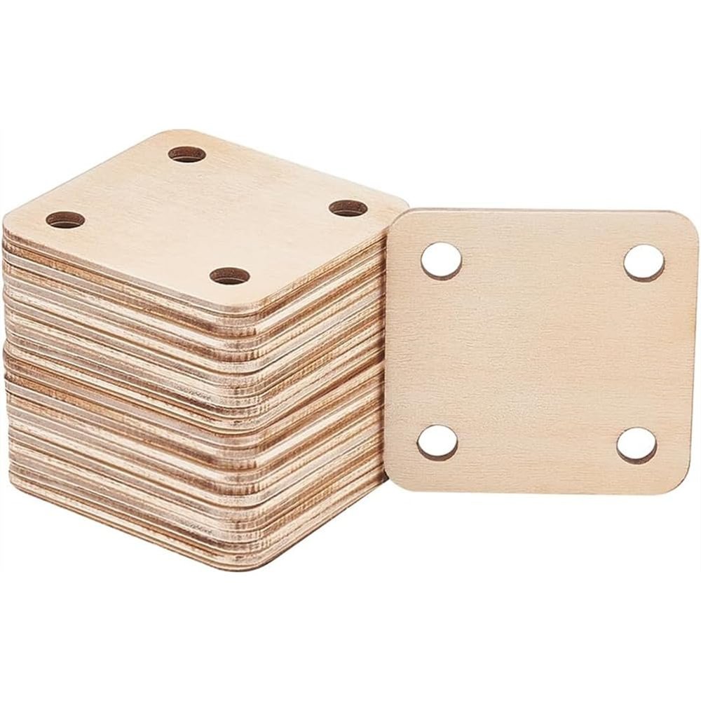 Akfldms Square Weaving Cards 1.8 x 1.8 with 5 Holes