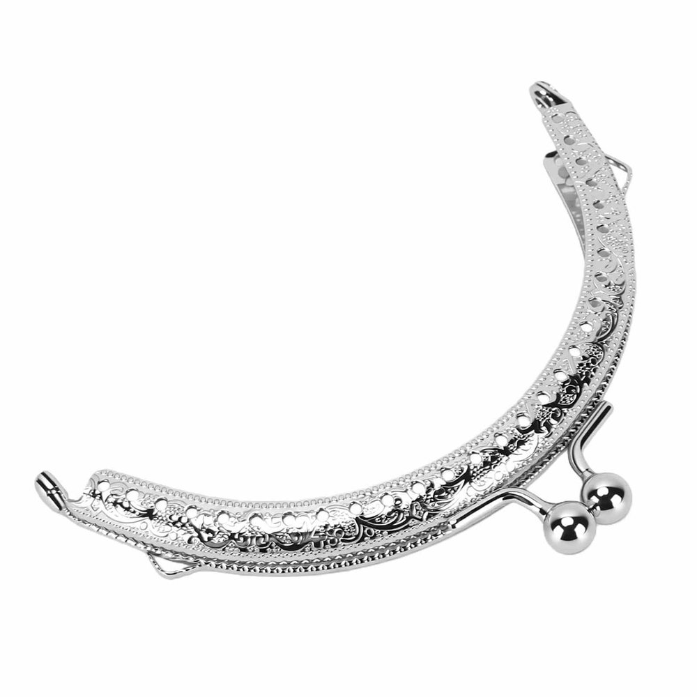 Silver Bow Metal Purse Frame