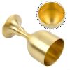 Antique Style Brass Wine Glass view 3