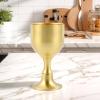 Antique Style Brass Wine Glass view 4