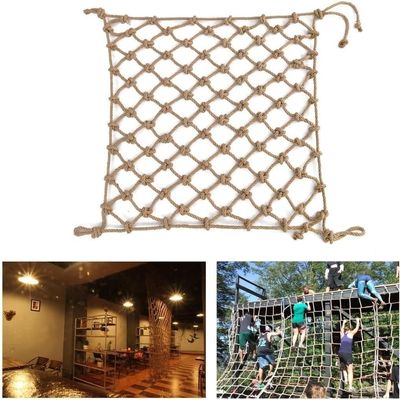 Generic Heavy-Duty Playground Rope Net for Children, Climbing Net, Treehouse Cargo Net, Outdoor Safety Rope Ladder, Customizable 1 x 7 m (3 x 22 ft) Training Equipment