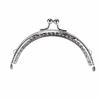 OVAQUIXI Purse Frame, 8.5 cm, Silver Kiss Lock Frame view 1