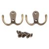 Akfldms 2-Piece Retro Metal Double Hooks view 1