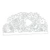 DIY Lace Love Greeting Card Metal Die Cut view 1
