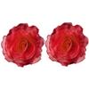 Red Layered 3D Lace Flower Brooch view 1