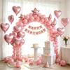 Sanu Belle Heart Foil Balloons - 12 Pack view 2