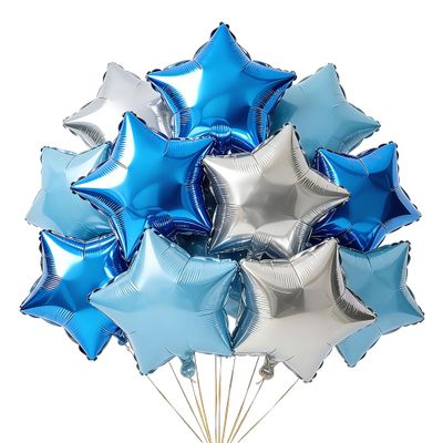 Sanu Belle Gold Star Foil Balloons 12 Pack 18 Inch Helium Star Balloons for Party, Valentine's Day, Wedding, Birthday, New Year Decoration