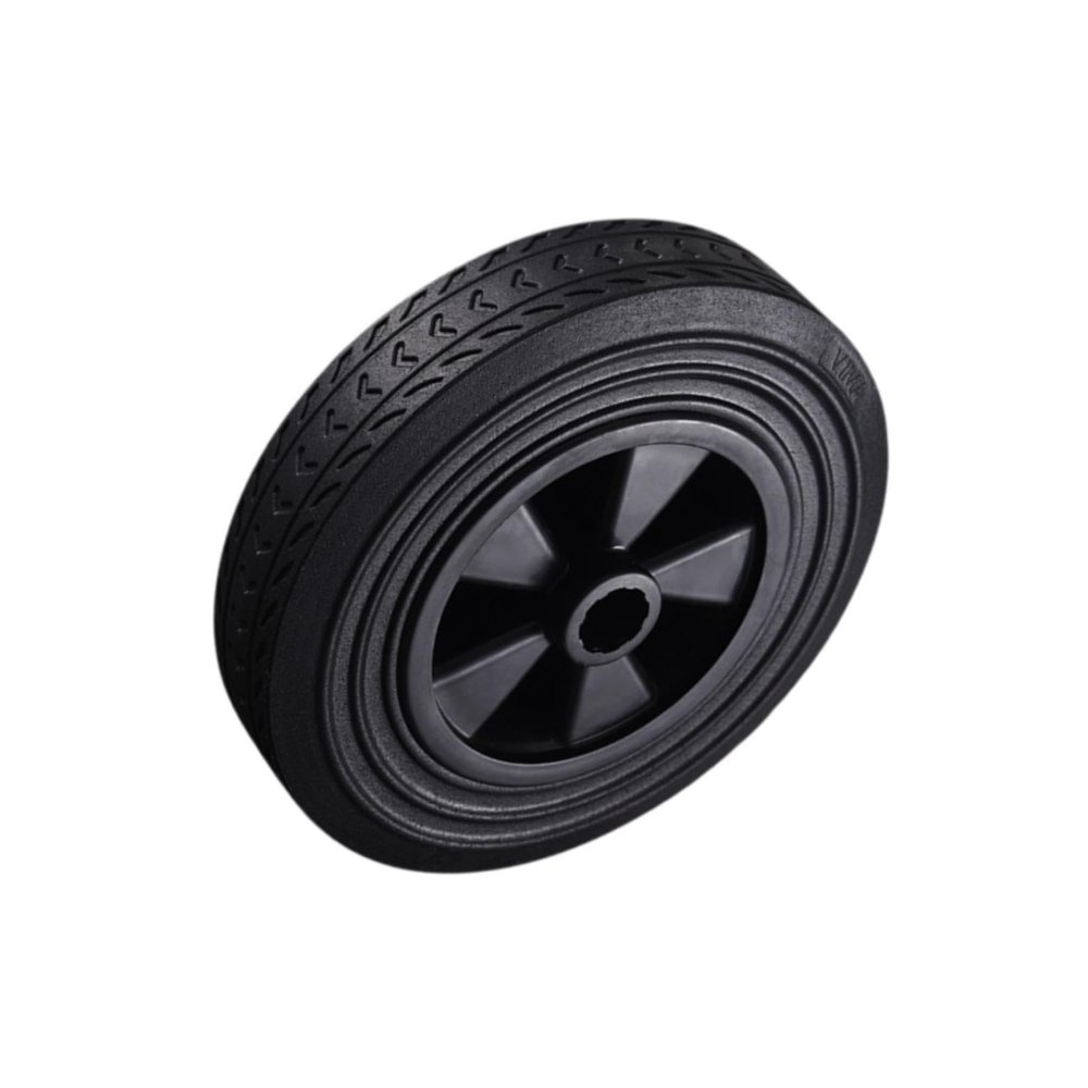 rongweiwang Fully Rubberized Replacement Wheel for Heavy-Duty Garbage Bins, Exceptionally Quiet and Wear-Resistant