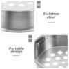 VOSAREA Portable Stainless Steel Camping Grill, Korean BBQ Style, Compact and Versatile view 3