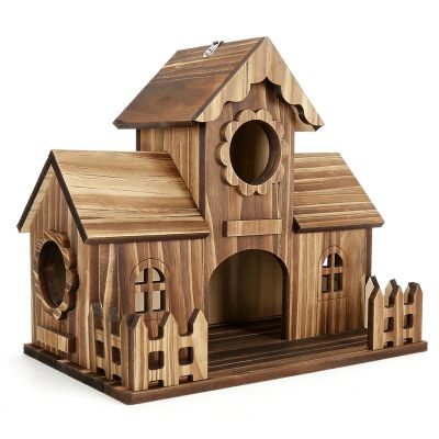 Natural Rustic Wooden Bluebird Nesting Box