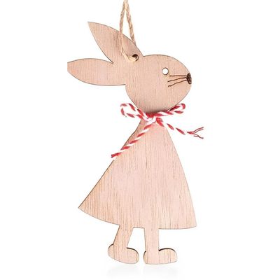 Easter Craft Wooden Bunny Ornaments