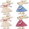 Easter Craft Wooden Bunny Ornaments view 3