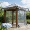 Durable Transparent Vinyl Tarp for Outdoor Use, Tear-Resistant, Waterproof, 1 x 7 m view 1
