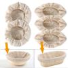 Bread Proofing Cloth Cover, Cotton-Linen Insert for Round and Oval Banneton view 3