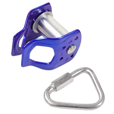 Zip Line Pulley, Heavy-Duty Zipline with Carabiner, Fast