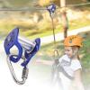 Zip Line Pulley, Heavy-Duty Zipline with Carabiner, Fast view 3