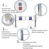 Self-Closing Security Gate with Post Mounting, Metal Barrier for Entrance Control view 4