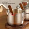 Shurhome Modern 304 Stainless Steel Spice Jars with Wooden Tray view 4