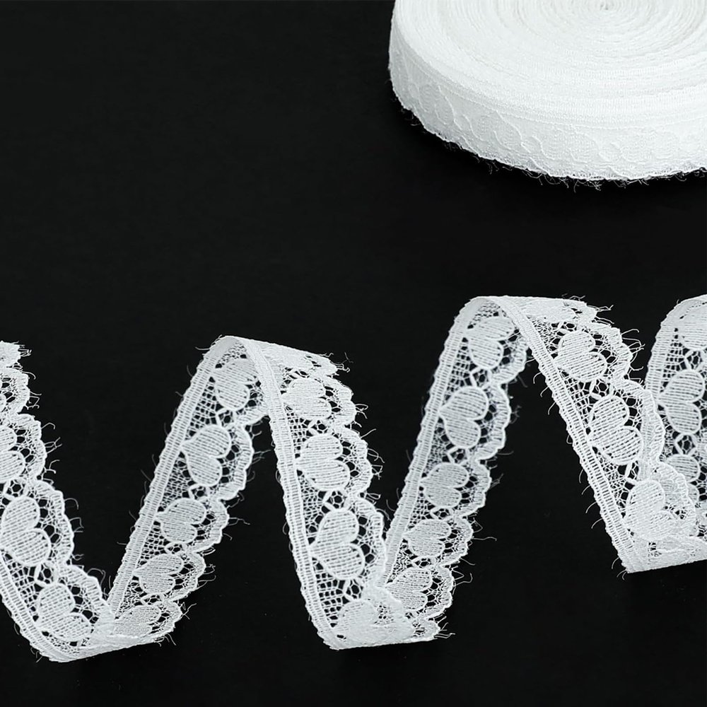 Nymora White Lace Trim, 20 Yards