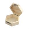 Hexagonal Wooden Jewelry Box view 2