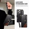 xinyunew Phone Case for Honor 400 Lite, Zippered Premium PU Leather Wallet Case with Magnetic Closure, Card Slots, Stand, and Strap - Black view 3